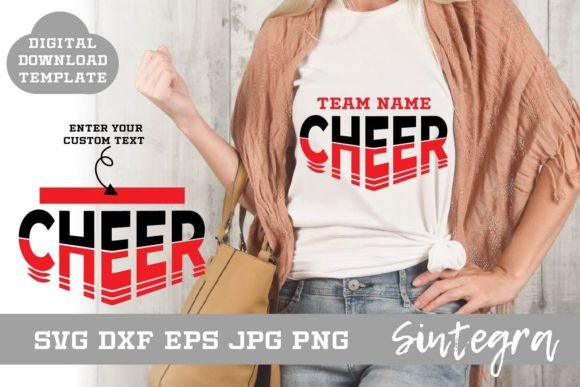 Cheer SVG Shirt Template Design 002 Review