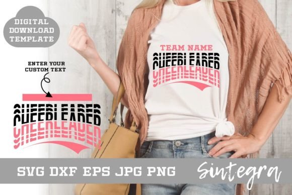Cheerleader SVG Shirt Template Design 00 Review