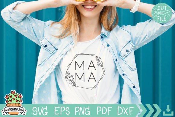 Mama and Mini Leaves Frame Hexagon SVG Review