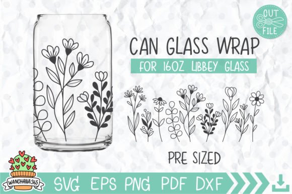 Wildflower Can Glass Wrap SVG: An Embroidery Review